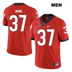 Men's Georgia Bulldogs NCAA #37 Patrick Bond Nike Stitched Red Legend Authentic College Football Jersey VCO0054AB